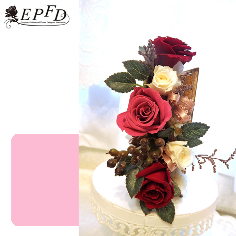 プリザーブドフラワー　ブックアレンジメント