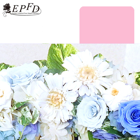 プリザーブドフラワー　ホリゾンタルブーケ