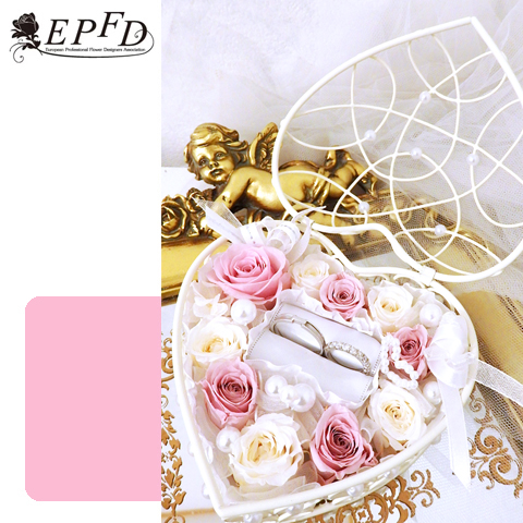 プリザーブドフラワー　リングピロー