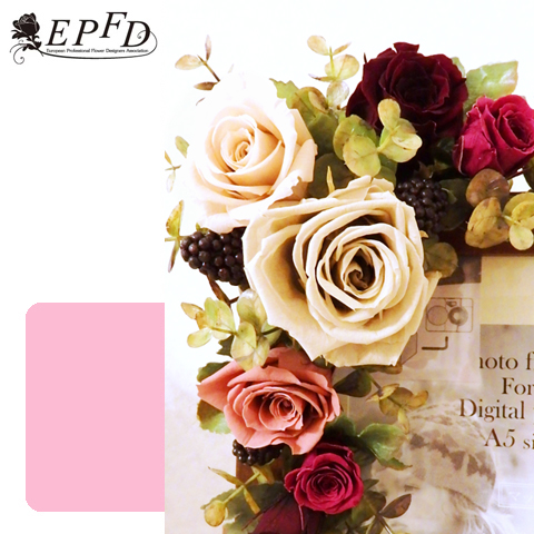 プリザーブドフラワー　フォトフレーム