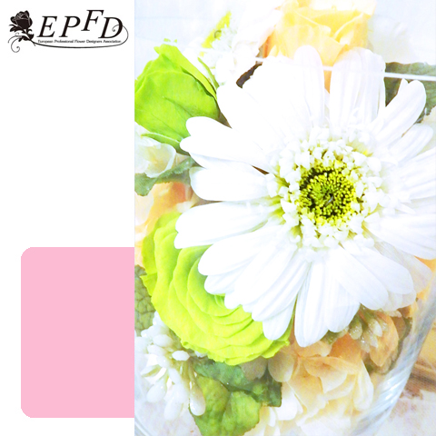 プリザーブドフラワー　ガラスのキャニスター