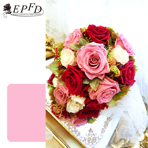 プリザーブドフラワー　ラウンドブーケ