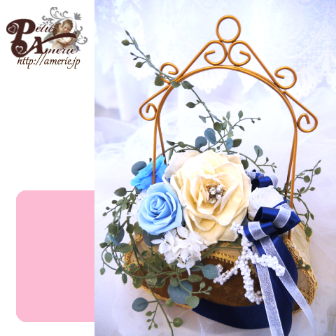 プリザーブドフラワー　ジュエルメリアバッグ