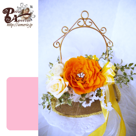 プリザーブドフラワー　ジュエルメリアバッグ