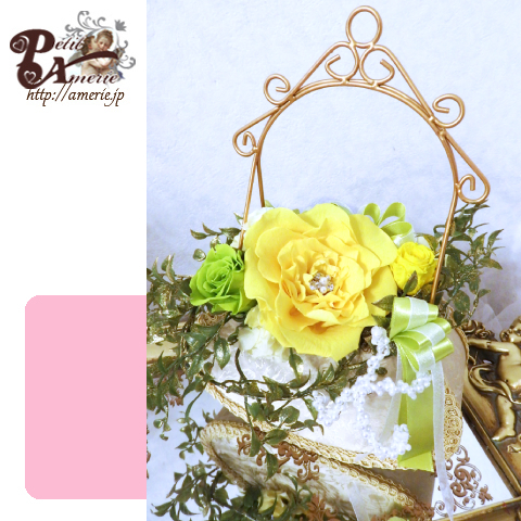 プリザーブドフラワー　ジュエルメリアバッグ