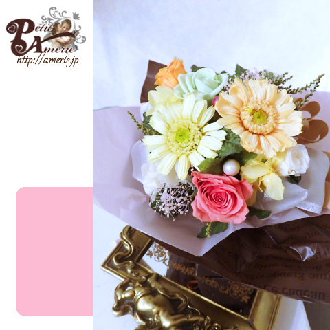 プリザーブドフラワー　パリのミニブーケ