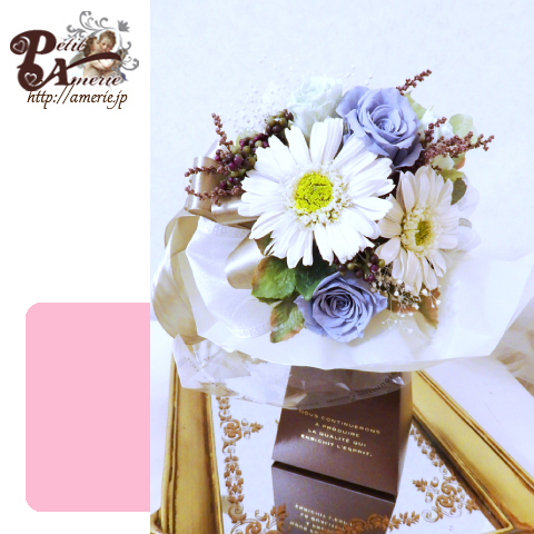 プリザーブドフラワー　パリのミニブーケ