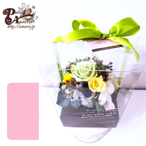 プリザーブドフラワー　ポットアレンジ