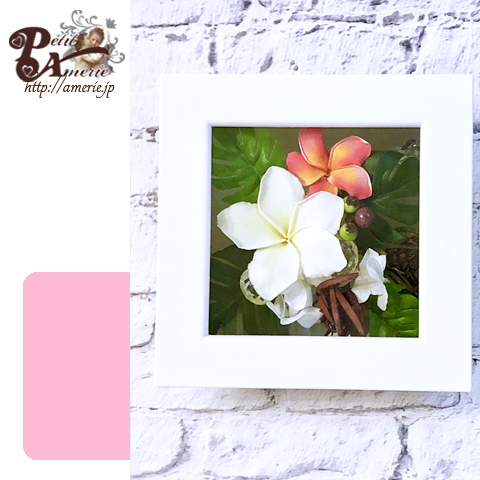 プリザーブドフラワー　スクエアフレーム