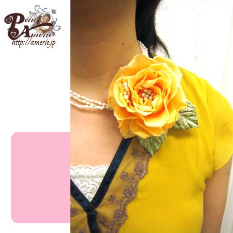 プリザーブドフラワー　コサージュメリア