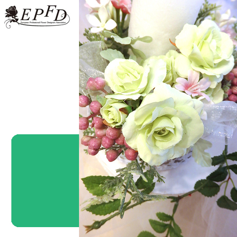 アーティフィシャルフラワー　キャンドルアレンジメント