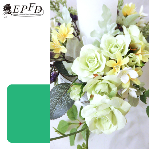 アーティフィシャルフラワー　キャンドルアレンジメント