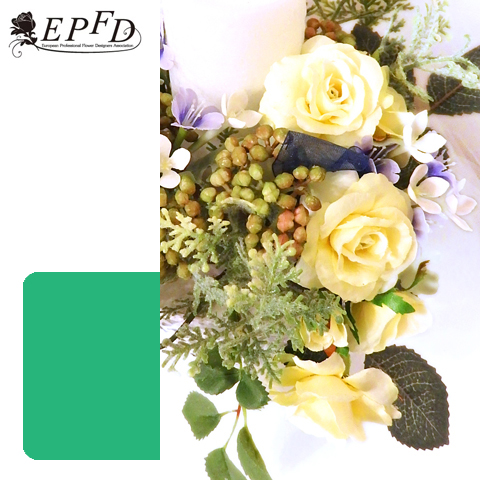 アーティフィシャルフラワー　キャンドルアレンジメント