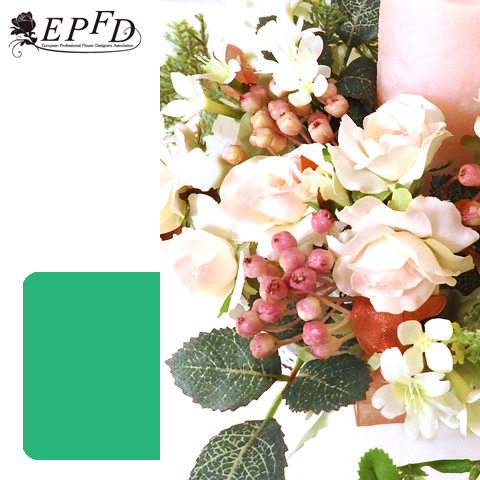 アーティフィシャルフラワー　キャンドルアレンジメント