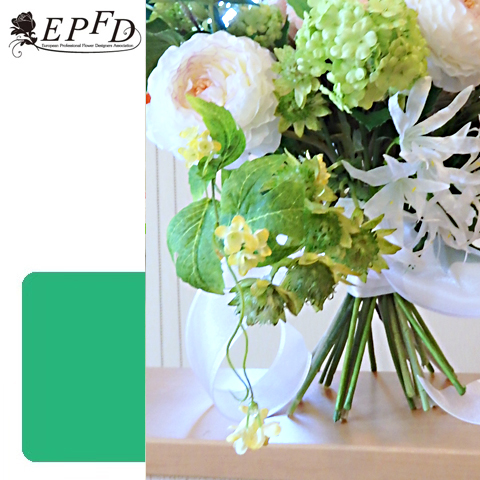 アーティフィシャルフラワー　ナチュラルステムブーケ（スパイラルクラッチブーケ）