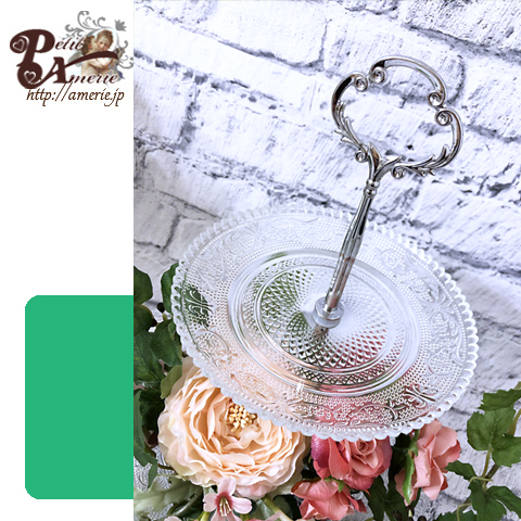 アーティフィシャルフラワー　アフタヌーンティープレート