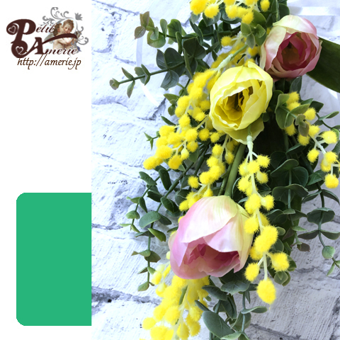 アーティフィシャルフラワー 吊り下げスワッグ