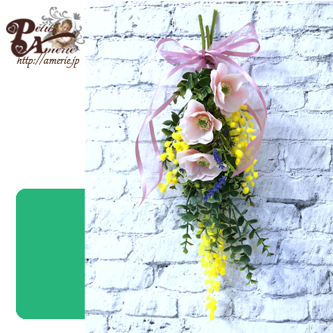 アーティフィシャルフラワー　吊り下げスワッグ