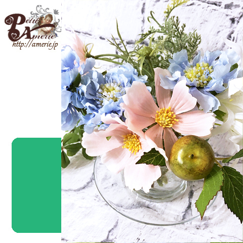 アーティフィシャルフラワー　フラワージェルアレンジ